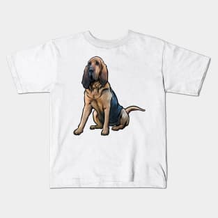 Bloodhound Dog Kids T-Shirt